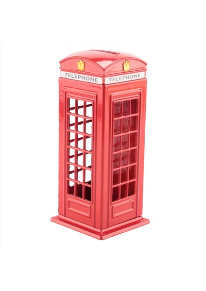 Metal Kırmızı Londra Telefon Kulübesi Bankası Bozuk Para Bankası 140X60X60MM (Yurt Dışından) modelleri