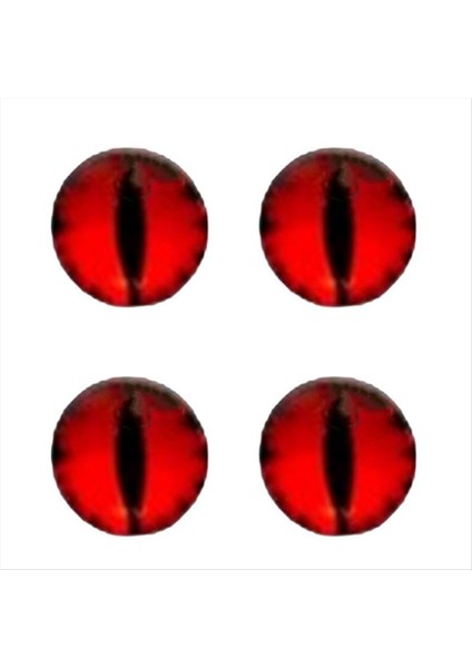 Canavar Gözleri Far Çıkartması, 3D Gözler Çıkartması Kırmızı (Yurt Dışından)