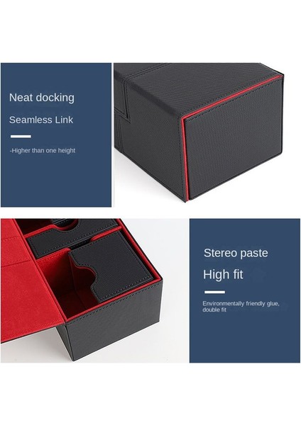 Kart Destesi Kutuları 200'DEN Fazla Kart Taşıyan Taşıma Düzenleyici Kutusu, Siyah ve Kırmızı (Yurt Dışından) indirimleri