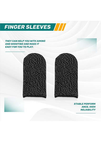 Çift Mobil Oyun Kumandası Parmak Kılıfı Seti, Ter Önleyici, Yeniden Kullanılabilir (Yurt Dışından) fırsatları