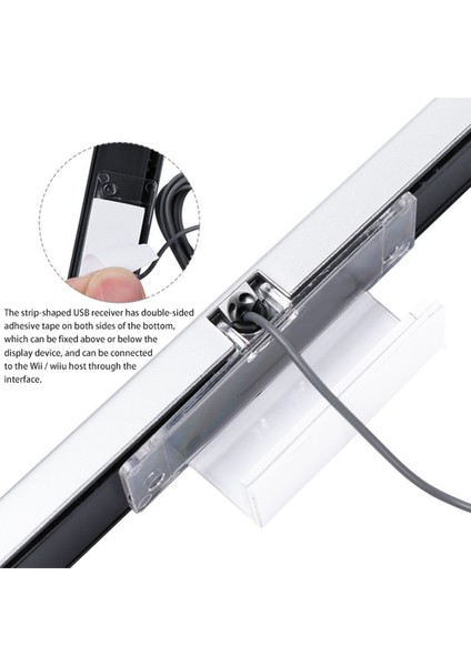 Wıı Kızılötesi Ir Işın Sensörü Sinyal Alıcısı Için USB Sensör Çubuğu - Siyah (Yurt Dışından) modelleri