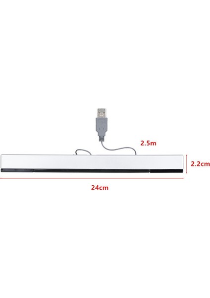 Wıı Kızılötesi Ir Işın Sensörü Sinyal Alıcısı Için USB Sensör Çubuğu - Siyah (Yurt Dışından) fırsatları