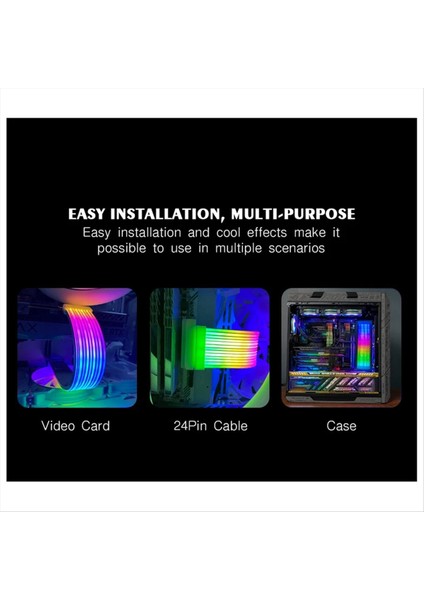 Bilgisayar Güç Kaynağı Atx 24PIN X12 Için Rgb LED Şerit Argb Senkronizasyon Kartı (Yurt Dışından) fiyatları