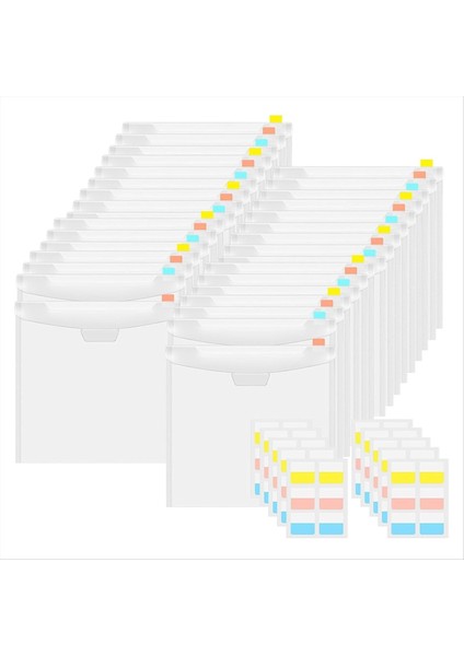 Şeffaf Defter Düzenleyici Zarflar Saklama Cepleri Kollar (Yurt Dışından)