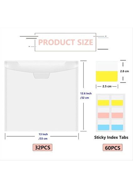 Şeffaf Defter Düzenleyici Zarflar Saklama Cepleri Kollar (Yurt Dışından) fiyatları