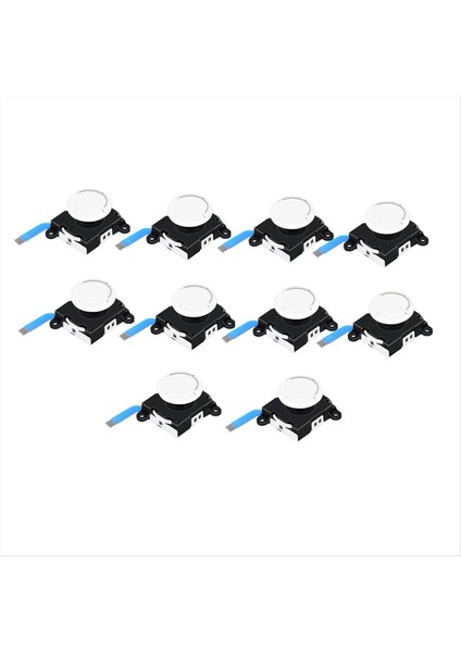 Ns Switch Lite Joycon Kontrol Cihazı Beyaz Için 10 Adet 3D Analog Joystick (Yurt Dışından)