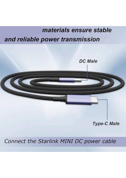 Starlink Mini Type C - Dc Güç Kablosu Için (Yurt Dışından) fırsatları