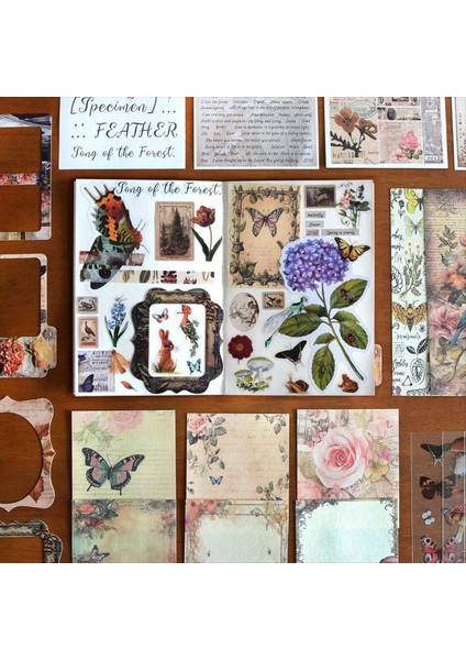 Scrapbook Malzemeleri (361 Adet) Vintage Estetik Scrapbook Seti (Yurt Dışından) fırsatları