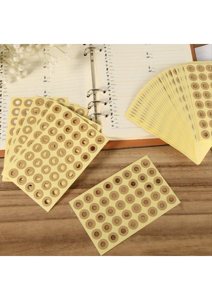 4000 Adet Delik Delme Takviye Etiketi, Kendinden Yapışkanlı Kahverengi (Yurt Dışından) indirimleri