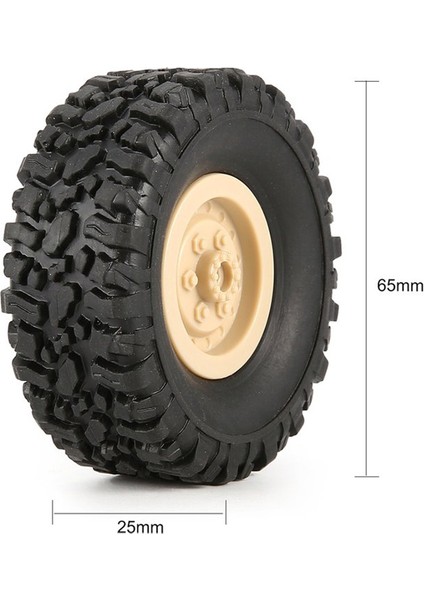 Rc 1/16 Wpl B-1/b-24/c-14/c-24/b-16-Yellow Için Kauçuk Tekerlek (Yurt Dışından) modelleri