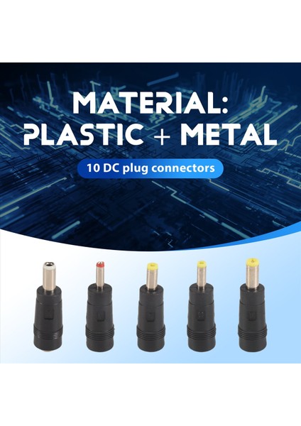 10 Değiştirilebilir Fiş Konnektörlü USB - Dc Güç Kablosu Adaptörü (Yurt Dışından) fırsatları