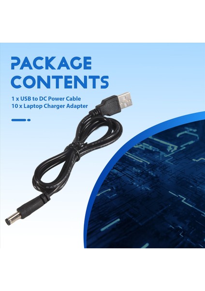 10 Değiştirilebilir Fiş Konnektörlü USB - Dc Güç Kablosu Adaptörü (Yurt Dışından) indirimleri