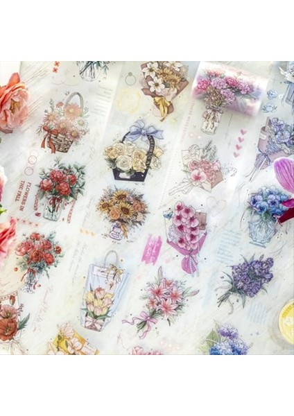 Pet Bant Seti, 4 Rulo Manzara Efemera Buketi Serisi (Yurt Dışından) modelleri