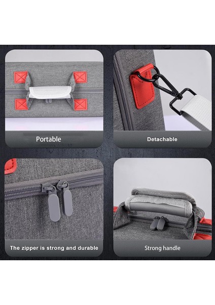 Ps5 Slim Için Sert Seyahat Taşıma Çantası, Darbeye Dayanıklı Saklama Çantası - Gri (Yurt Dışından) indirimleri