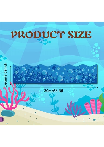 20M Mavi Pano Kenarlıkları Çıkartmalar Kabarcık Desenli Kara Tahta (Yurt Dışından) fırsatları