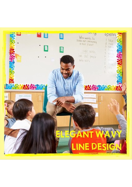 Sınıf, Okul ve Ofisler Için Taraklı Rulo Kenarlıklı Çıkartmalar (Yurt Dışından) fırsatları