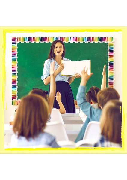 1 Rulo 59 Ft Kendinden Yapışkanlı Pano Kenarlıkları Taraklı Kenarlık Süslemesi (Yurt Dışından) indirimleri