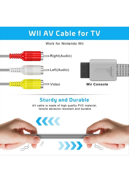 3'ü 1 Arada Kablolu Hareket Sensörü Çubuğu + Adaptör Kablosu + Wii Ab Fişi Için Kablo (Yurt Dışından) indirimleri