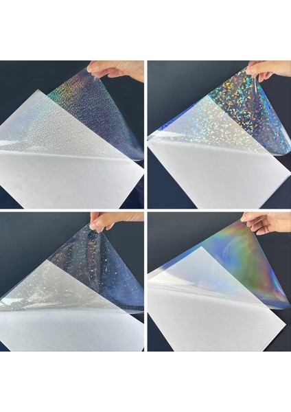 20 Yaprak Holografik Çıkartma Kağıdı A4 Boyutunda Vinil Laminasyon Çıkartmaları (Yurt Dışından) fırsatları