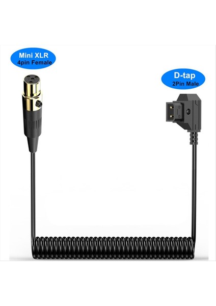 Arrı Için D-Tap Erkek - Mini Xlr 4 Pin Dişi Sarmal Güç Kablosu (Yurt Dışından) modelleri