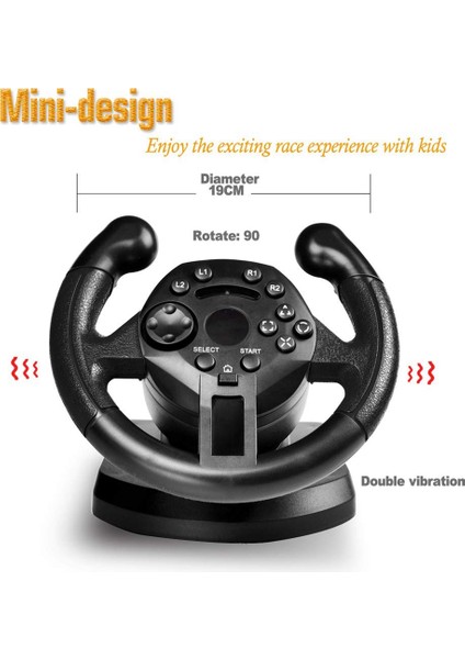 Ps3 Için Yarış Direksiyon Simidi Titreşimli Joystick'ler (Yurt Dışından) indirimleri