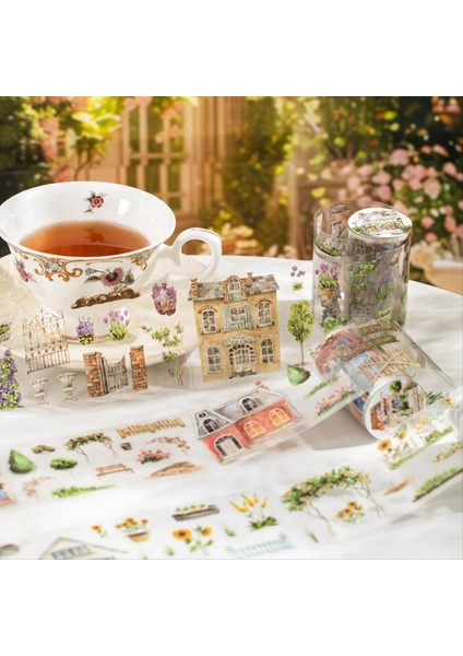 Pet Bant Seti, 4 Rulo Manzara Eserleri Rüya Bahçesi Serisi (Yurt Dışından) fırsatları