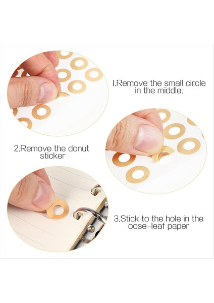 800 Adet Kağıt Delik Takviyesi, 1/4 Inç (Kraft ve Şeffaf) (Yurt Dışından) indirimleri