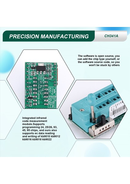 CH341A Programlayıcı V1.7 1.8V Seviye Kaydırma W25Q64FW W25Q128FW GD25LQ64 (Yurt Dışından) indirimleri