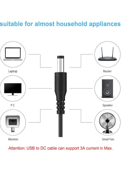 13 Değiştirilebilir Fiş Konnektörlü USB - Dc Güç Kablosu Adaptörü (Yurt Dışından) fırsatları