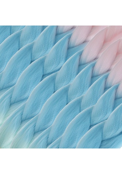 Afrika Örgülük Ombreli Sentetik Saç 100 Gr. / Soft Pembe / Soft Mavi / Soft Yeşil fiyatları