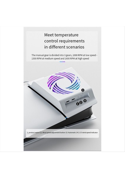 Ps5 Slim Için Aolion Soğutma Fanı Sıcaklık Kontrollü Soğutma Fanı (Yurt Dışından) fiyatları