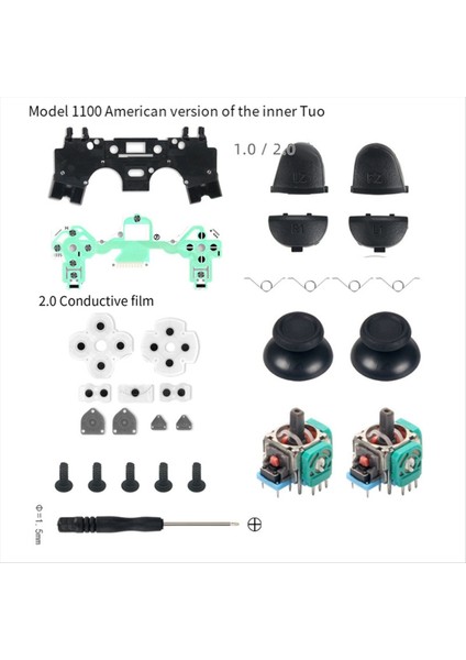 Ps4 Kontrolcüsü Için 3D Joystick Kiti Jdm 011 Tetik Düğmesi (Yurt Dışından) indirimleri