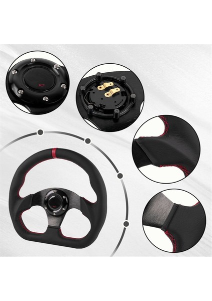 13 Inç Yarış Pc Oyunu 320 mm Deri Direksiyon Simidi Drift Yarış Parçaları (Yurt Dışından) indirimleri