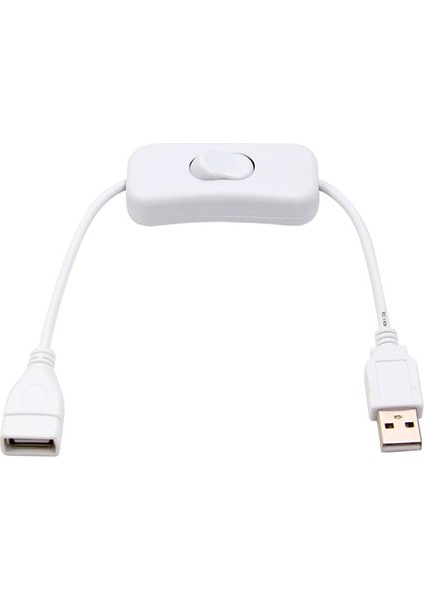 5 Adet 28 cm USB Kablosu Erkek - Dişi Beyaz (Yurt Dışından) fırsatları