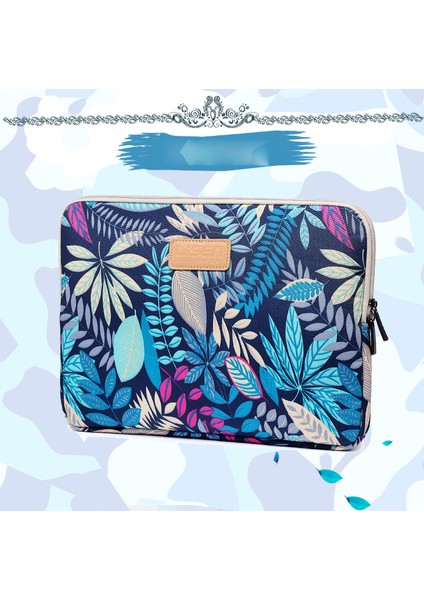 Lısen Renkli Yapraklar Dizüstü Bilgisayar Kılıfı Evrensel Çanta iPad 9.7/ipad Air Vb. Için, Boyut: 27 x 21 x 1,5 cm - Mavi (Yurt Dışından) modelleri