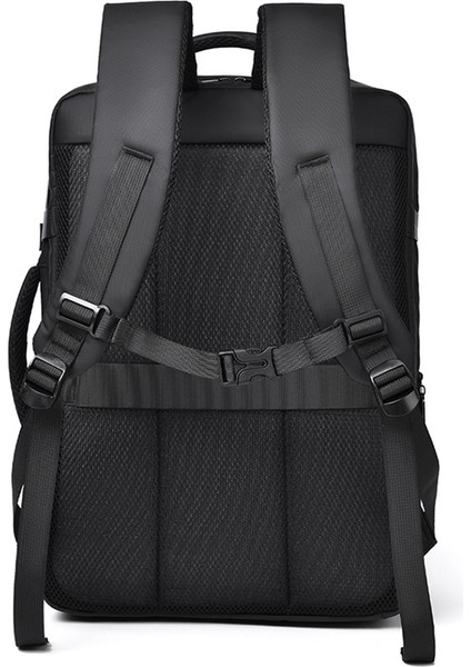 Weıxıer B735 Iş Dizüstü Bilgisayarı Sırt Çantası Genişletilebilir Kapasiteli Omuz Çantası Harici USB Bağlantı Noktası - Siyah (Yurt Dışından) modelleri