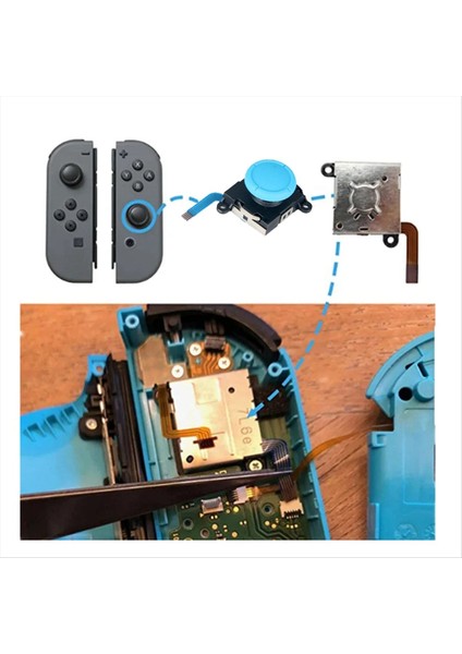 Ns Switch Lite Joycon Kontrol Cihazı Beyaz Için 10 Adet 3D Analog Joystick (Yurt Dışından) modelleri