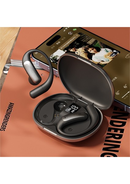 Sınır Ötesi Aı Akıllı Çeviri Bluetooth Kulaklığı, Uzun Pil Ömrü, Popüler Çok Dilli Kablosuz Kulak Kancası Stili (Yurt Dışından)