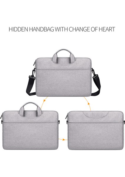 ST01S 13,3 Inç Dizüstü Bilgisayar Için Omuz Askılı Koruyucu Dizüstü Bilgisayar Çantası - Koyu Gri (Yurt Dışından) fiyatları