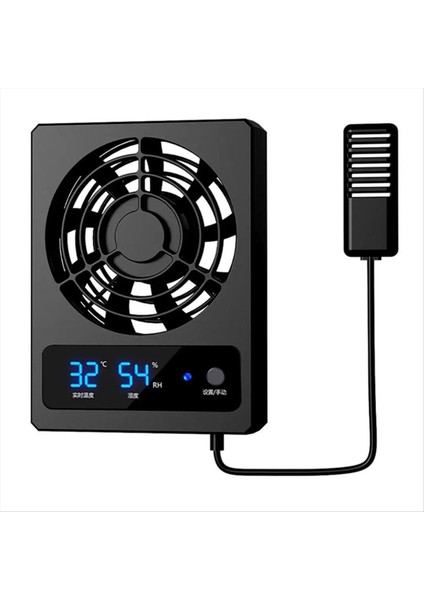 LED Ekranlı Sürüngen Akvaryumu Için Akıllı Soğutma Fanı (Santigrat Derece) (Yurt Dışından)
