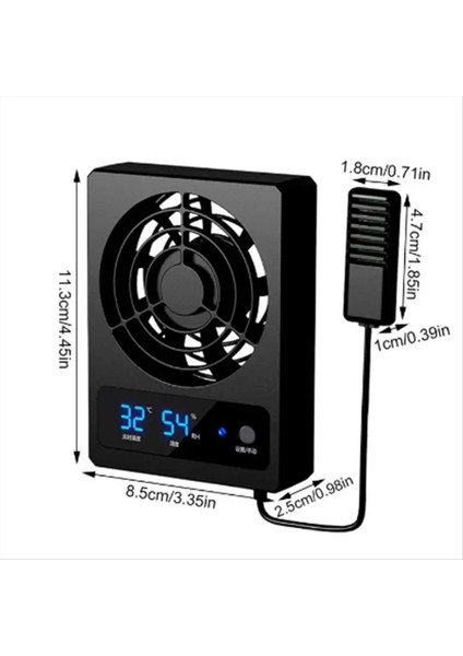 LED Ekranlı Sürüngen Akvaryumu Için Akıllı Soğutma Fanı (Santigrat Derece) (Yurt Dışından) fiyatları