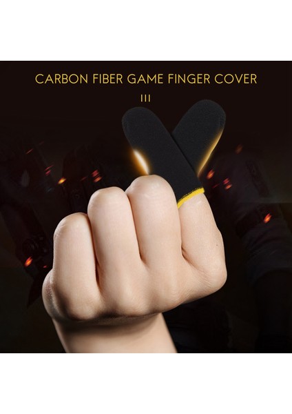 Pubg Oyunları Için Karbon Fiber Parmak Kılıfları Siyah ve Sarı (16 Adet) (Yurt Dışından) fiyatları