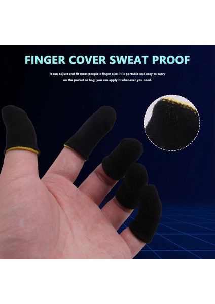 Pubg Oyunları Için Karbon Fiber Parmak Kılıfları Siyah ve Sarı (16 Adet) (Yurt Dışından) modelleri