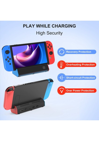 Nintendo Switch OLED Dock Için Taşınabilir Şarj Istasyonu Tabanı (Yurt Dışından) modelleri