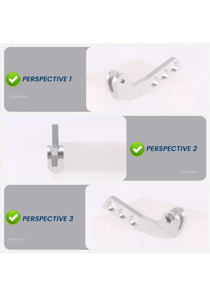 4 Delikli Verici Boyun Askısı Dengeleyici Ayarlayıcı, Gümüş Dikey (Yurt Dışından) fırsatları