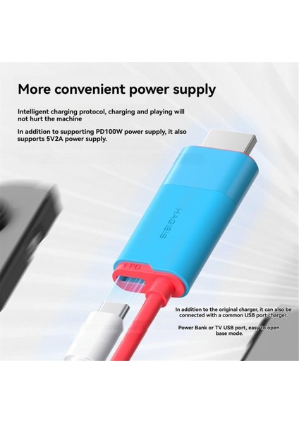Nintendo Switch Için Hagibis Dock, Usb-C - HDMI Uyumlu Adaptör, B (Yurt Dışından) modelleri