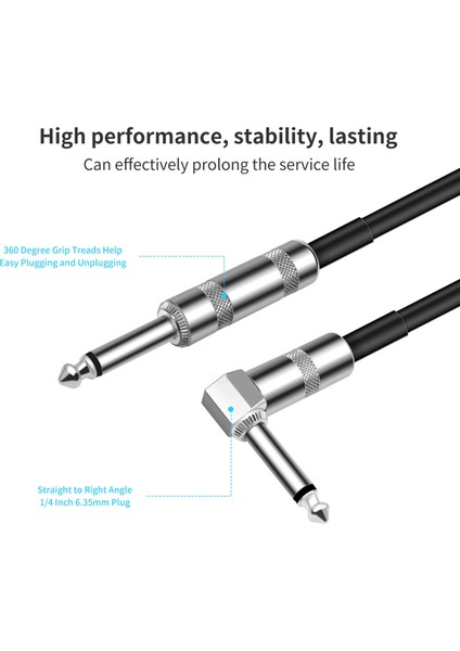 Gitar Kablosu Elektrik Enstrüman Bas Amp Kablosu Elektrik Mandolin Için (Yurt Dışından) fırsatları