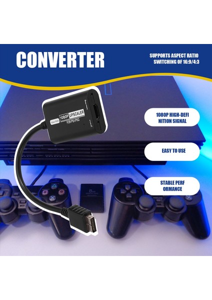Ps1 / Ps2 Rgbs / Ypbpr Yükseltici Hd Dönüştürücü Adaptörü Için 1080P (Yurt Dışından) fırsatları