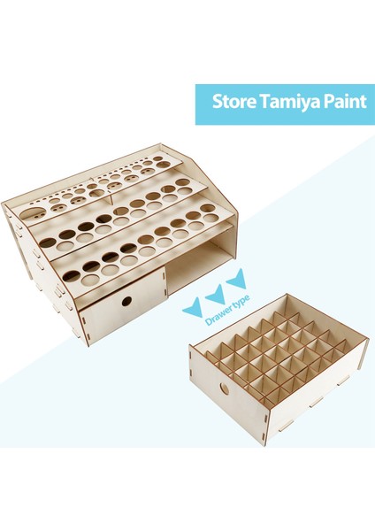 Kendin Yap Ahşap Düzenleyici Boya Şişeleri Sergileme Rafı (Yurt Dışından) modelleri