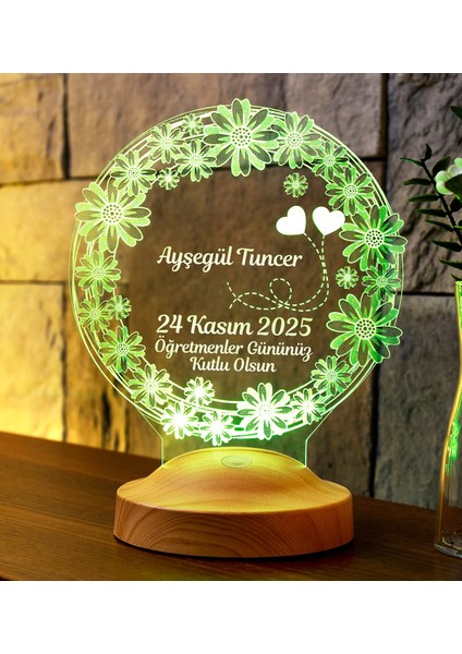 Öğretmene Hediye, Öğretmenler Günü Hediyeleri, Papatya, Mezuniyet Hatırası Hediyesi, Kişiye Özel Led Lamba indirimleri